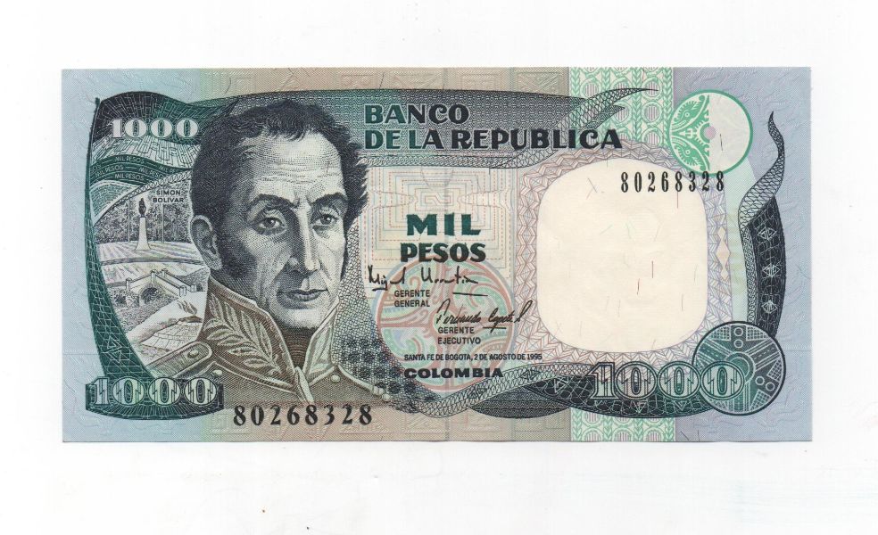 COLOMBIA DEL AÑO 1995 DE 1000 PESOS